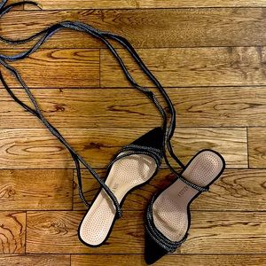 Azalea Wang Open Toe Tie Up Heel